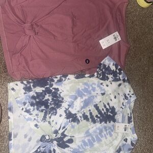 Abercrombie Kids Mauve and Tie-Dye Tops